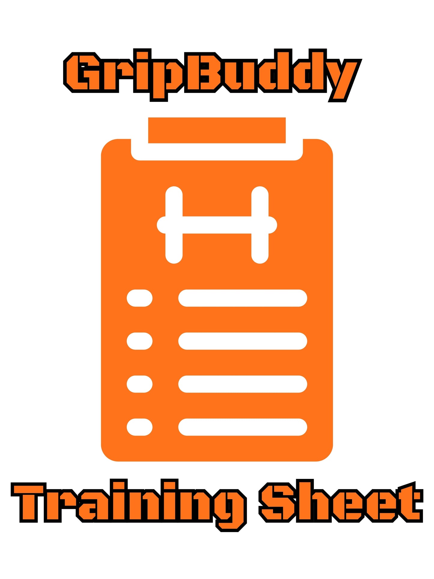 Grip Buddy Training Sheet